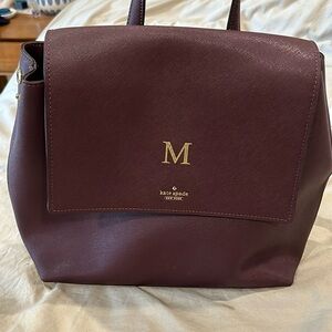 Kate Spade monogrammed M backpack